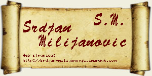 Srđan Milijanović vizit kartica